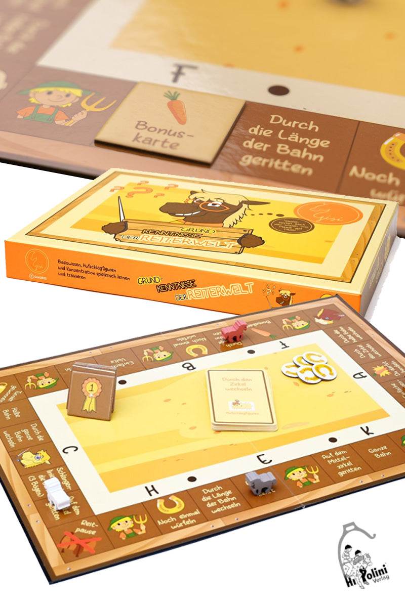 Brettspiel - Grundkenntnisse der Reiterwelt - Gisi - Hippolini-Verlag