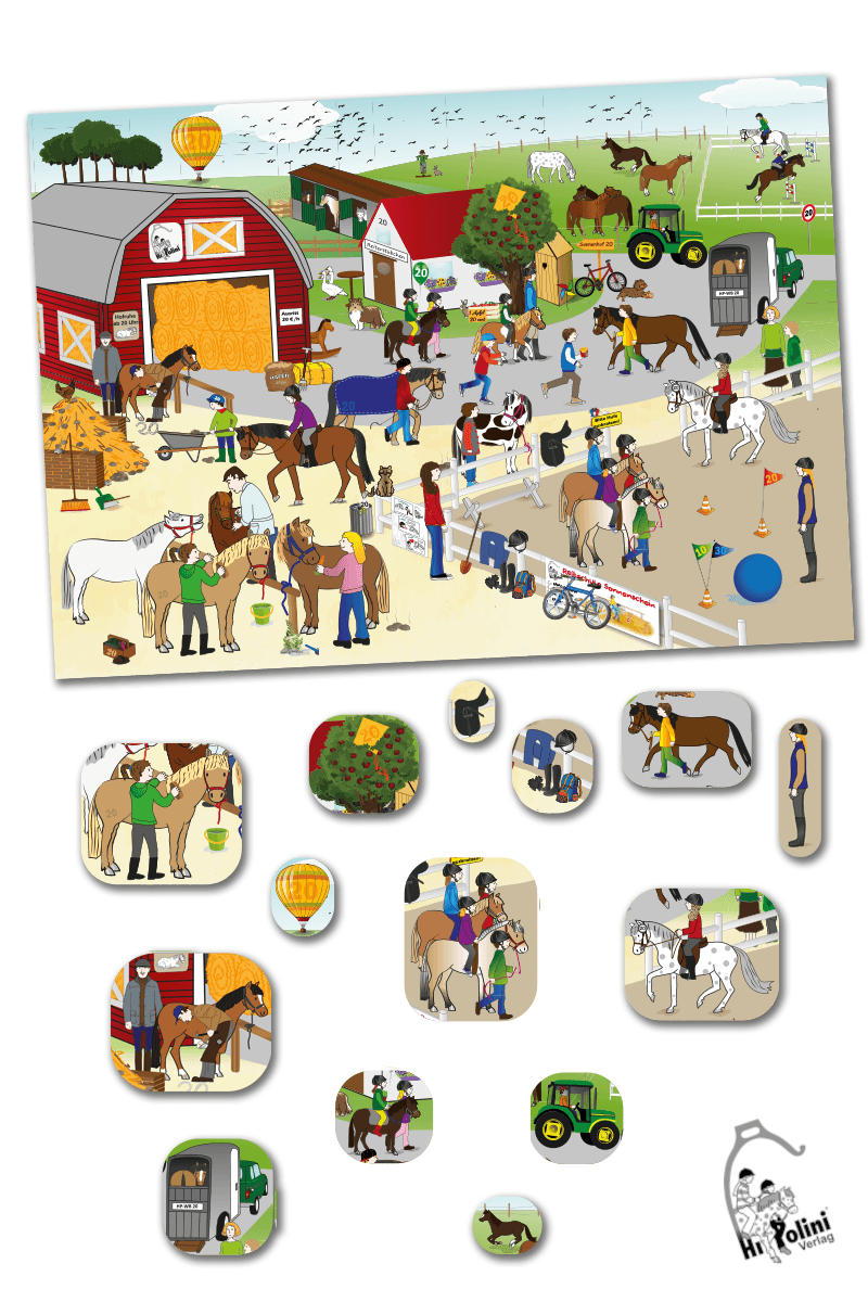 HIPPOLINI Wimmelbild Spiel - Hippolini-Verlag