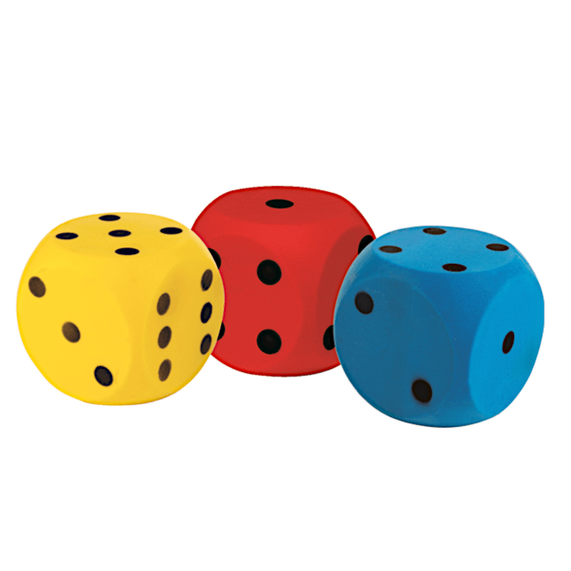 Zahlenwürfel aus Schaumstoff 15,5 cm - Hippolini-Verlag