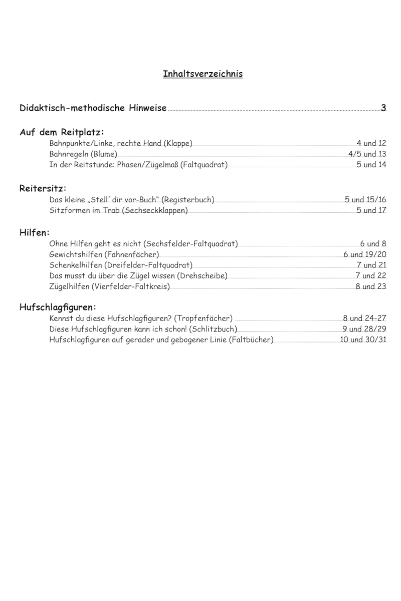 Lapbook Band 3 – Pferdepflege – Download - Hippolini-Verlag