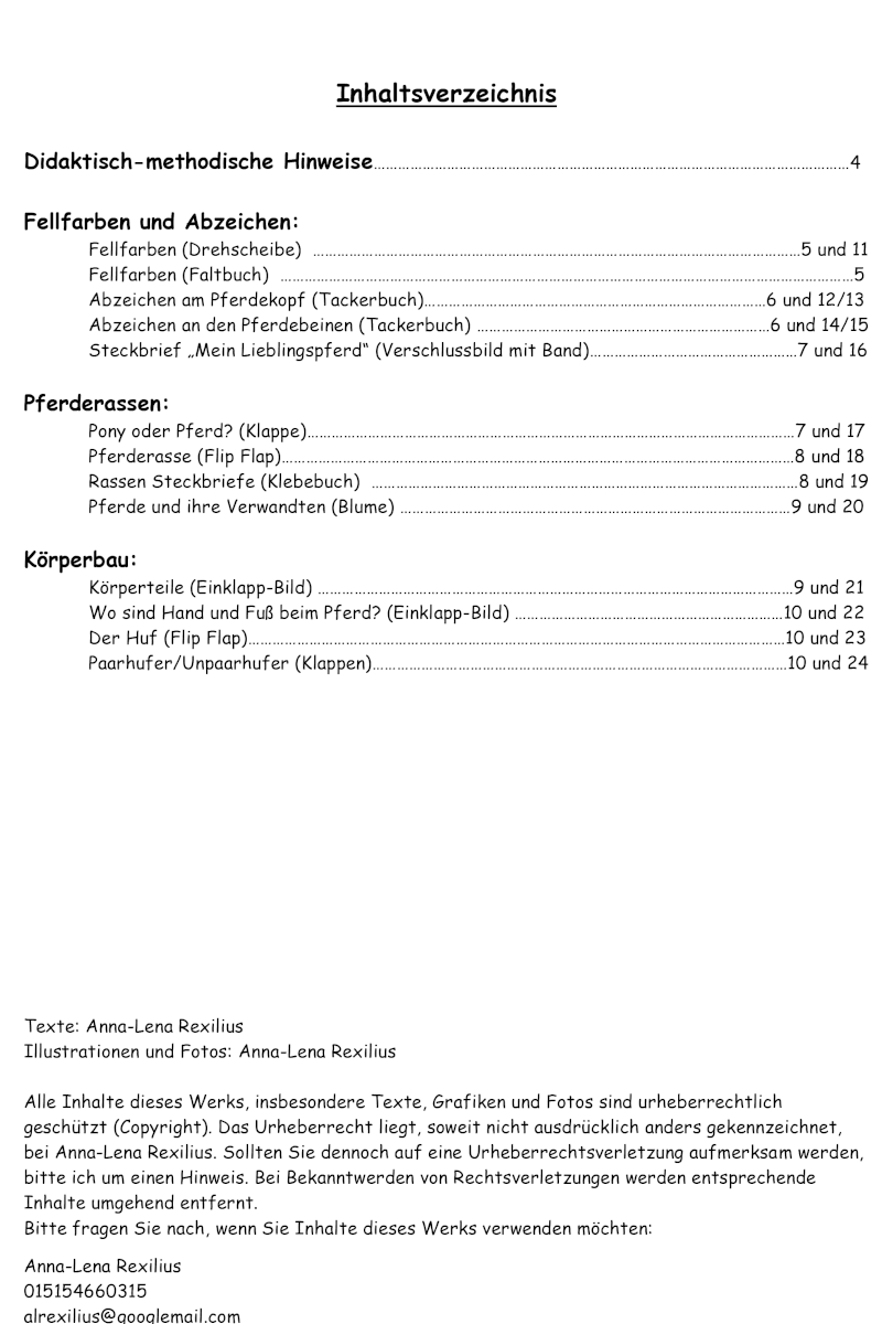 Lapbook Band 6 – Aussehen & Körperbau – Download - Hippolini-Verlag