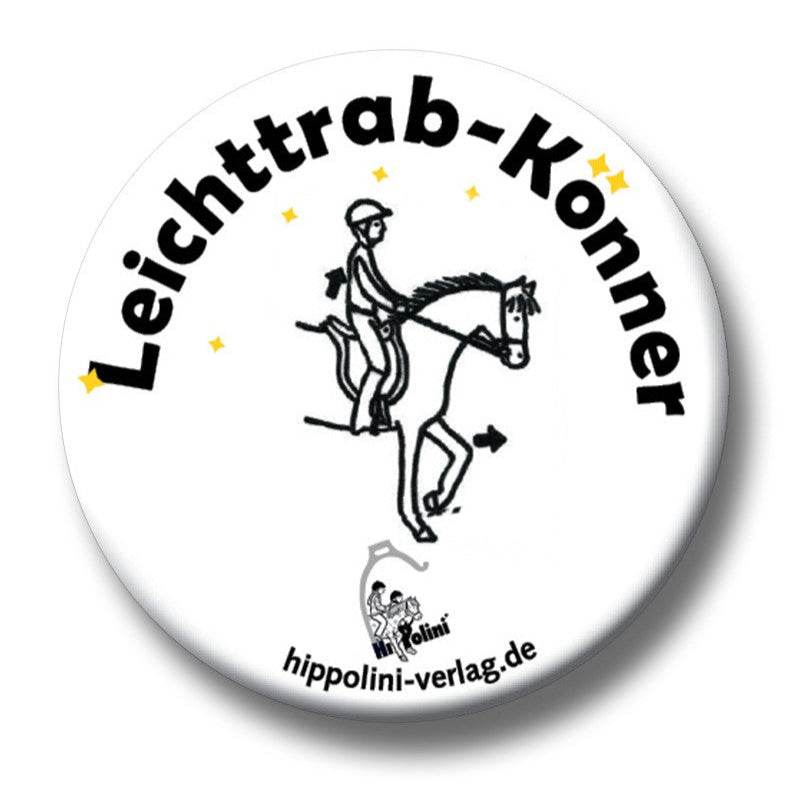 Button Leichttrab-Könner - Hippolini-Verlag