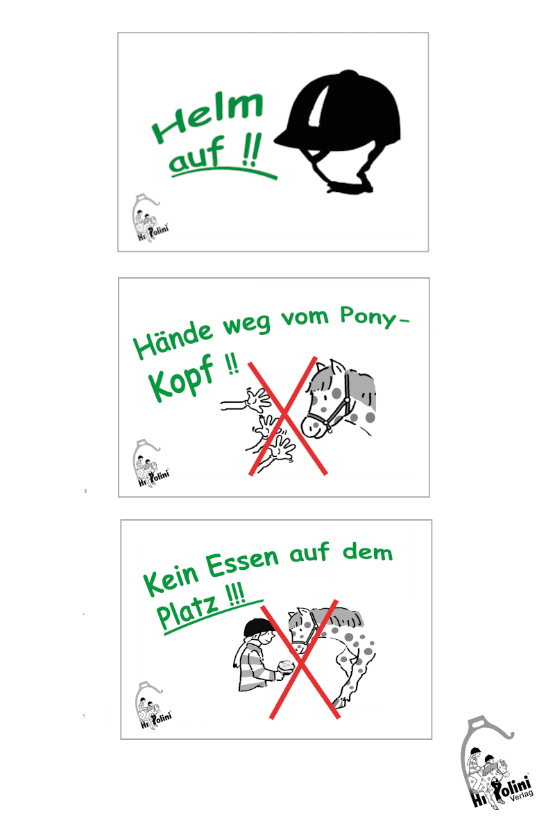Regelschild A4 - einzeln - Hippolini-Verlag