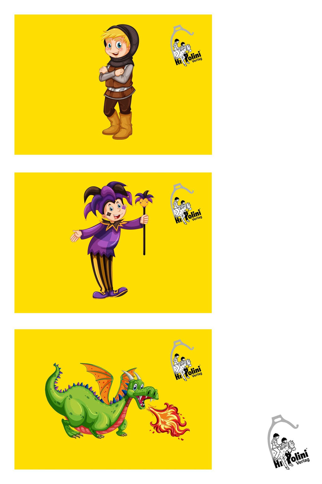 HIPPOLINI-Fähnchen-Set - Hippolini-Verlag