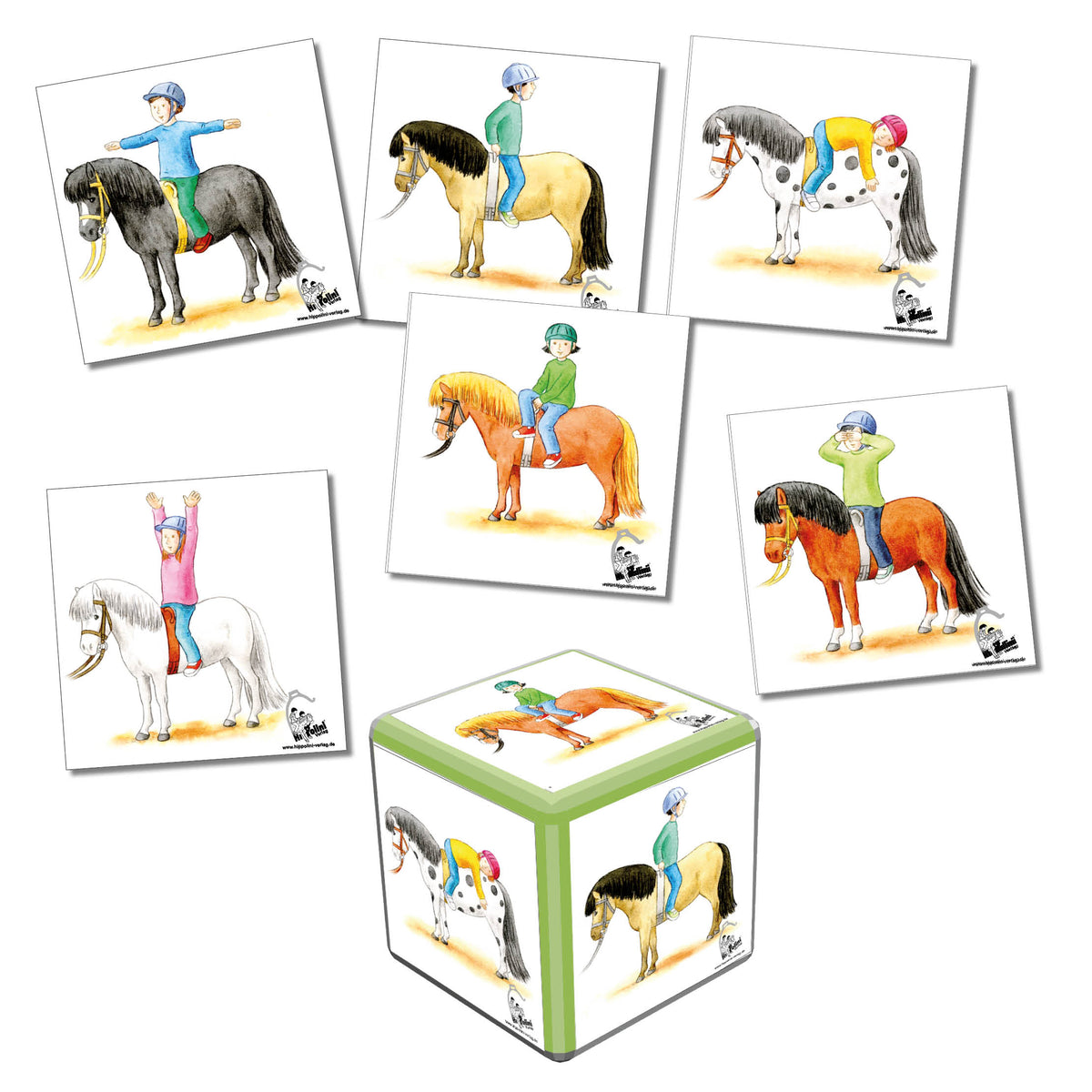 Würfelspiel - Reitsitzpositionen - Download
