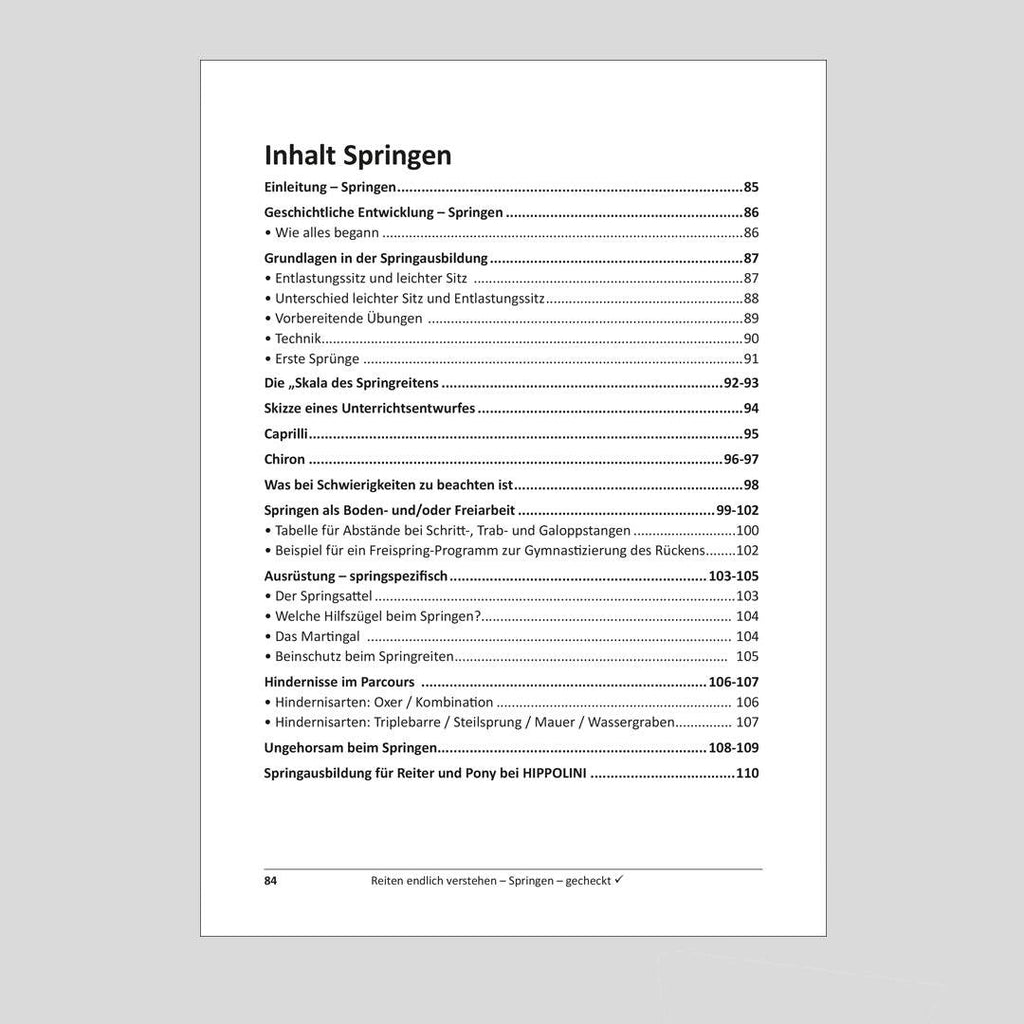 Reiten endlich verstehen! Basiswissen auf den Punkt gebracht - Hippolini-Verlag